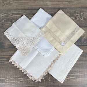 5 Vintage Lady’s Handkerchief Hankies